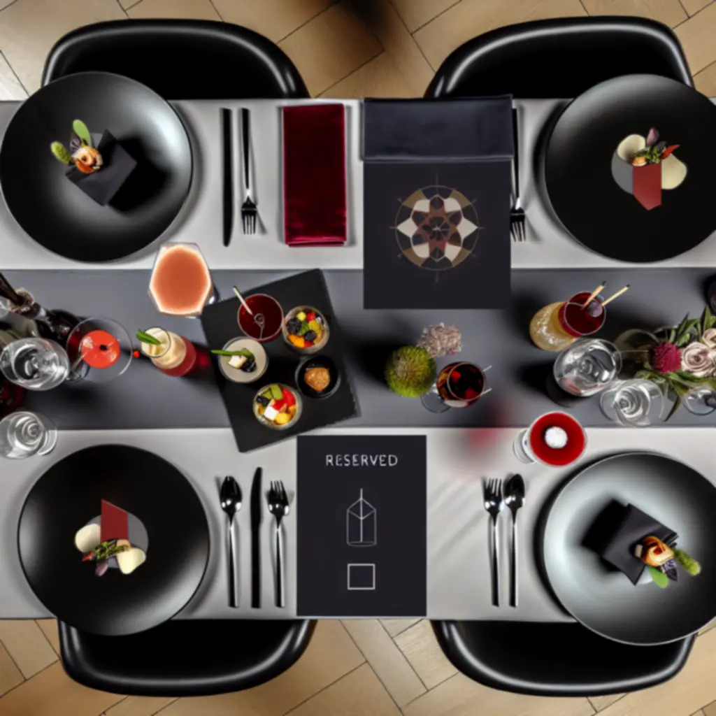 Elegancki wybór dań i drinków z menu RelaxVillee dla gości z rezerwacją