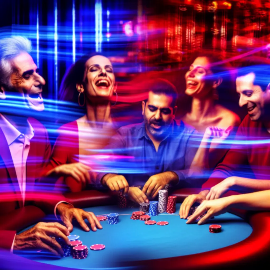 Dynamiczna rozgrywka podczas nocnego turnieju pokerowego w RelaxVillee