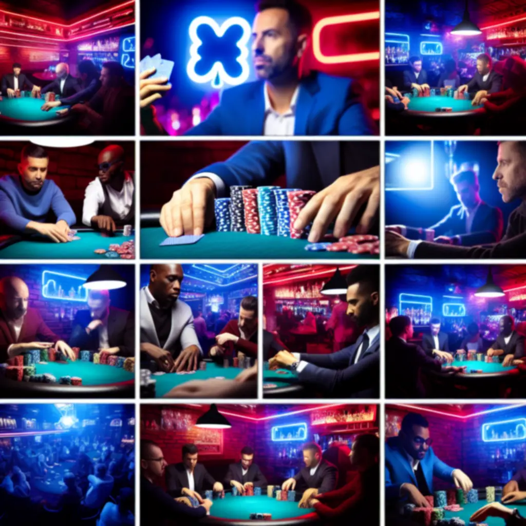 Stół pokerowy przygotowany na turniej w RelaxVillee